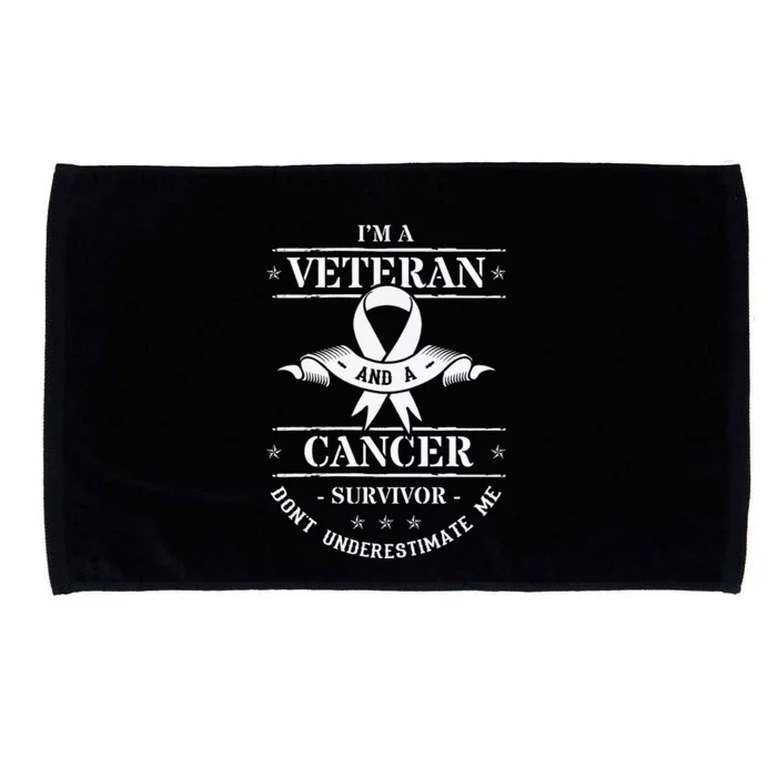 Cancer Survivor Veteran Chemotherapy Warrior Microfiber Hand Towel