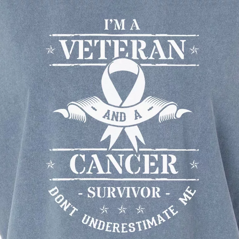 Cancer Survivor Veteran Chemotherapy Warrior Garment-Dyed Women's Muscle Tee