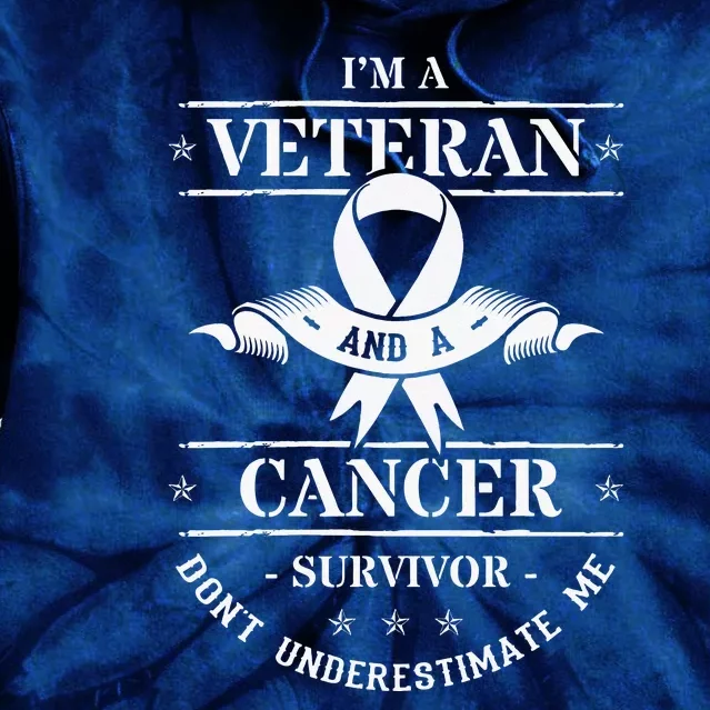 Cancer Survivor Veteran Chemotherapy Warrior Tie Dye Hoodie