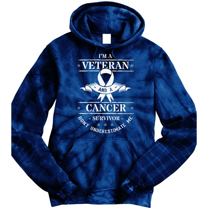 Cancer Survivor Veteran Chemotherapy Warrior Tie Dye Hoodie