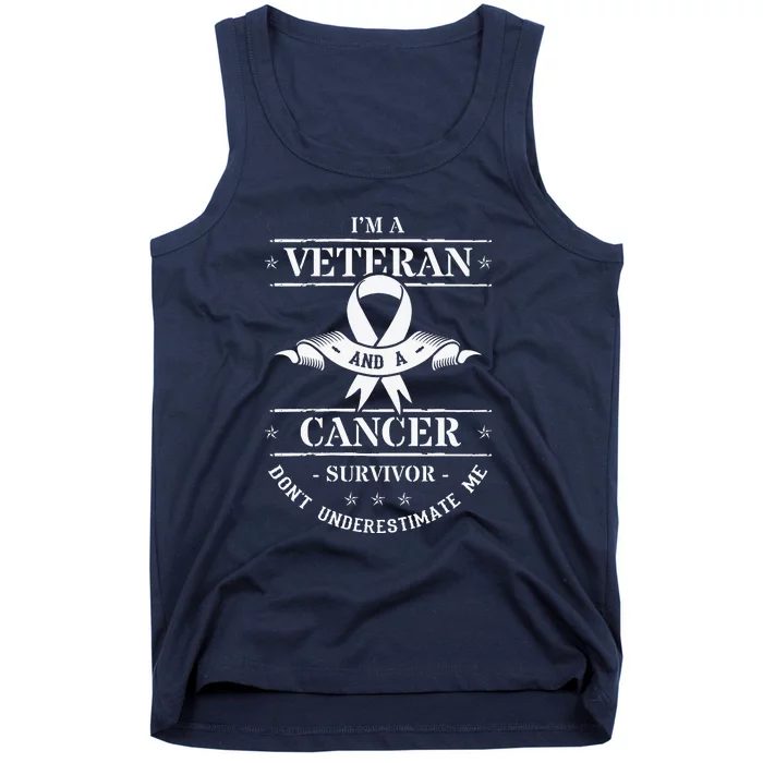 Cancer Survivor Veteran Chemotherapy Warrior Tank Top