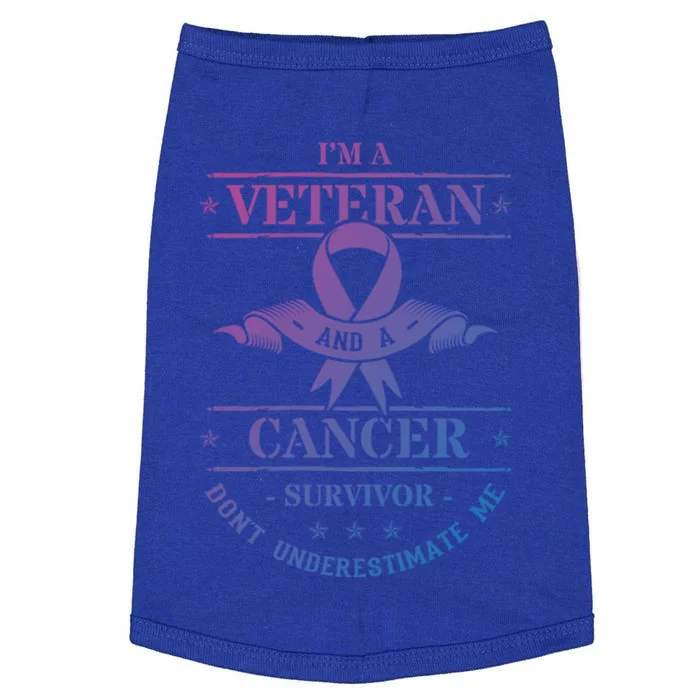 Cancer Survivor Veteran Chemotherapy Warrior Gift Doggie Tank