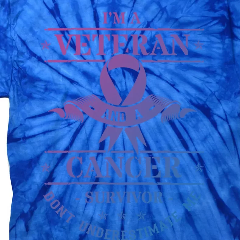 Cancer Survivor Veteran Chemotherapy Warrior Gift Tie-Dye T-Shirt