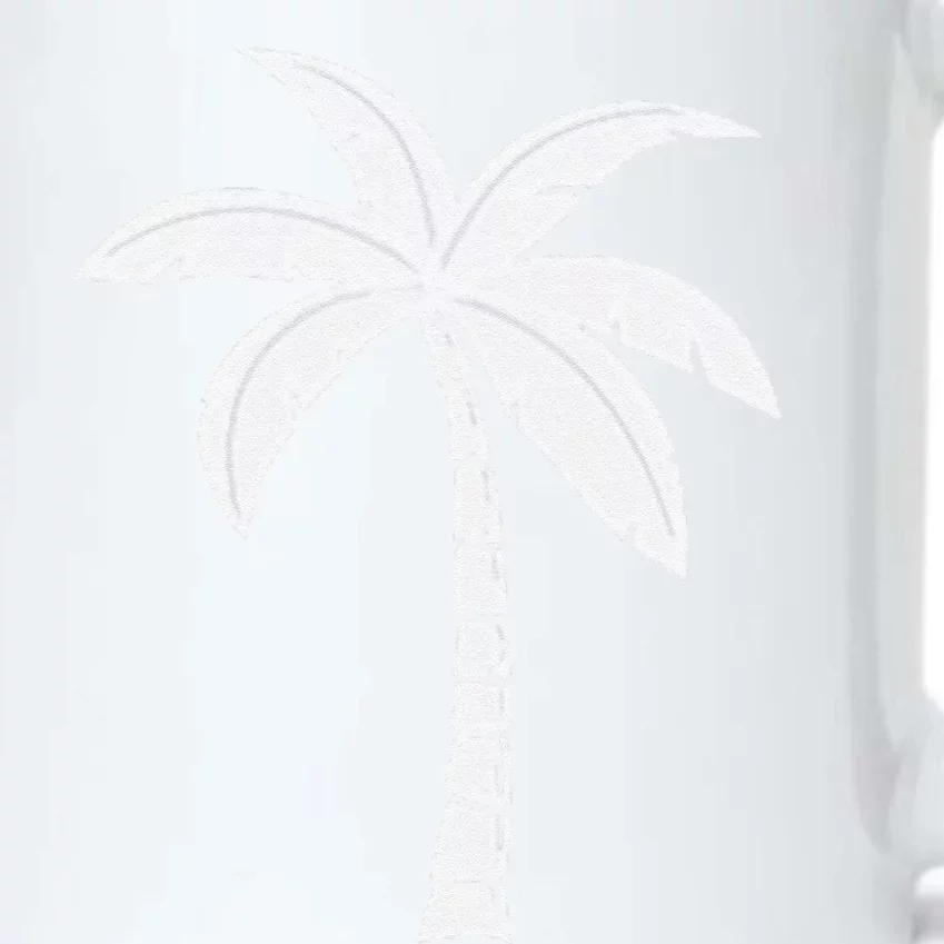 Cool Summer Vacation Beach Palm Tree Black Color Changing Mug