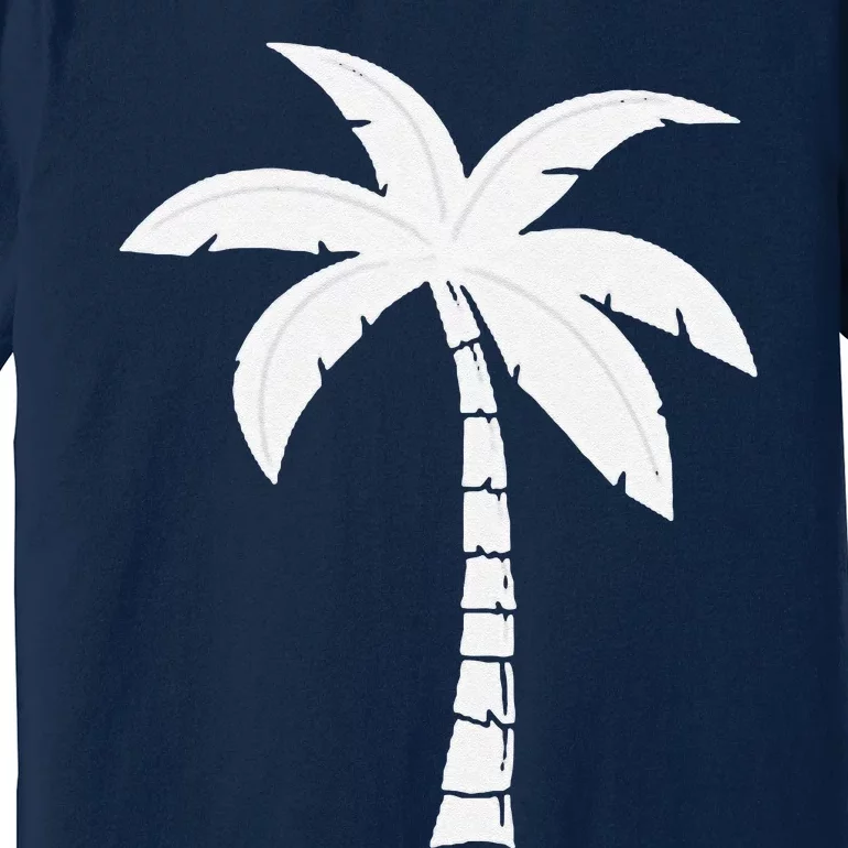 Cool Summer Vacation Beach Palm Tree Premium T-Shirt