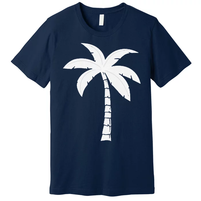 Cool Summer Vacation Beach Palm Tree Premium T-Shirt