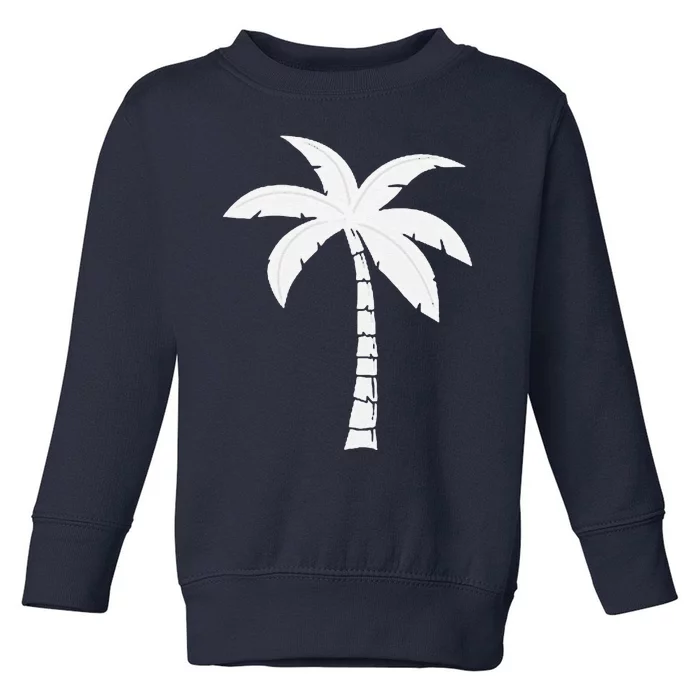 Cool Summer Vacation Beach Palm Tree Toddler Sweatshirt