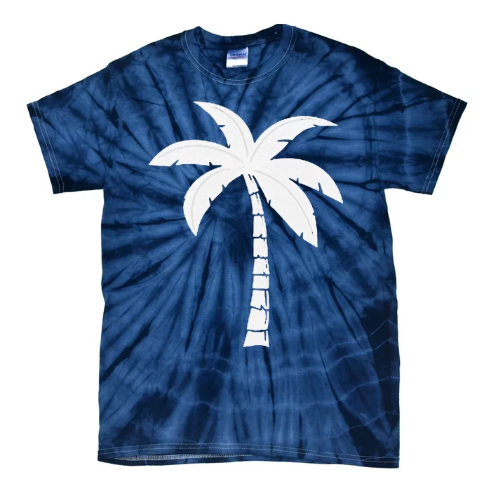 Cool Summer Vacation Beach Palm Tree Tie-Dye T-Shirt