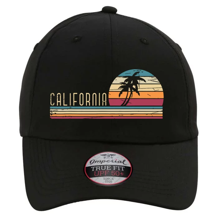 Cali Summer Vacation Ca Palm Trees Usa Retro California The Original Performance Cap