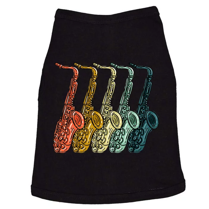 Cool Saxophone Vintage Saxophone Player Doggie Tank