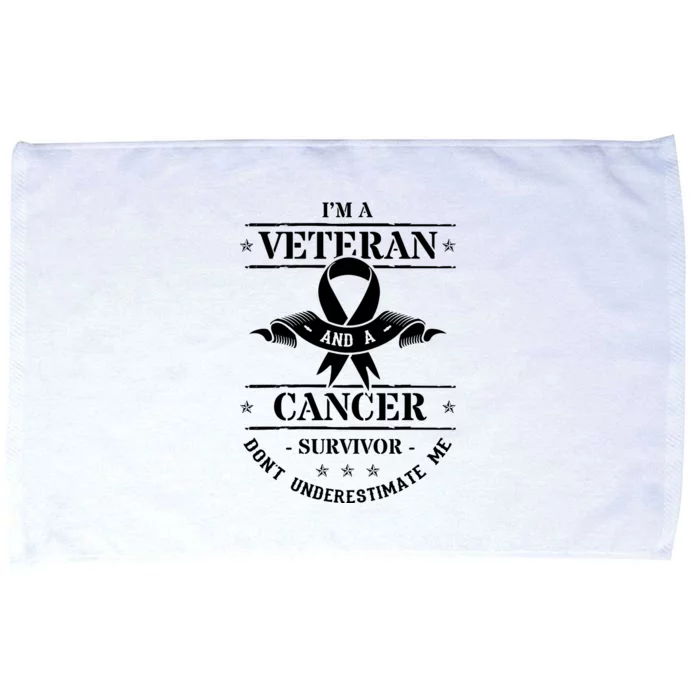 Cancer Survivor Veteran Chemotherapy Warrior Microfiber Hand Towel