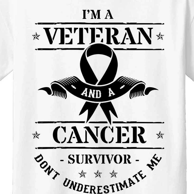 Cancer Survivor Veteran Chemotherapy Warrior Kids T-Shirt