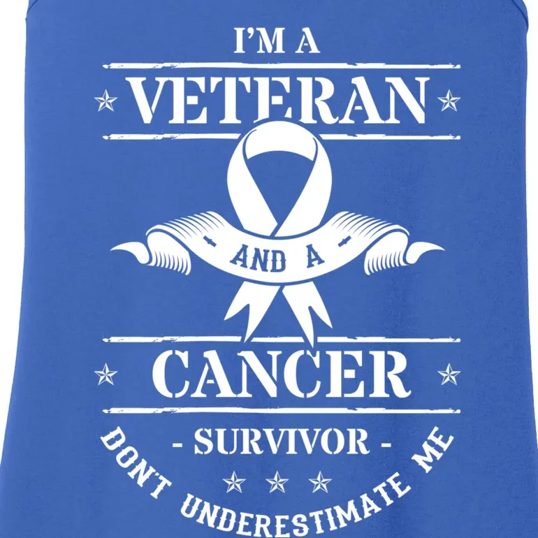 Cancer Survivor Veteran Chemotherapy Warrior Ladies Essential Tank