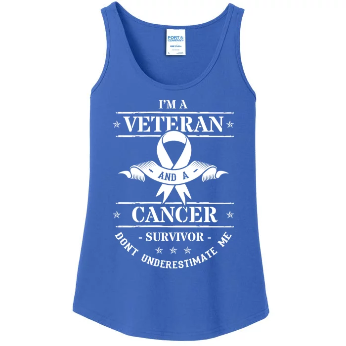 Cancer Survivor Veteran Chemotherapy Warrior Ladies Essential Tank