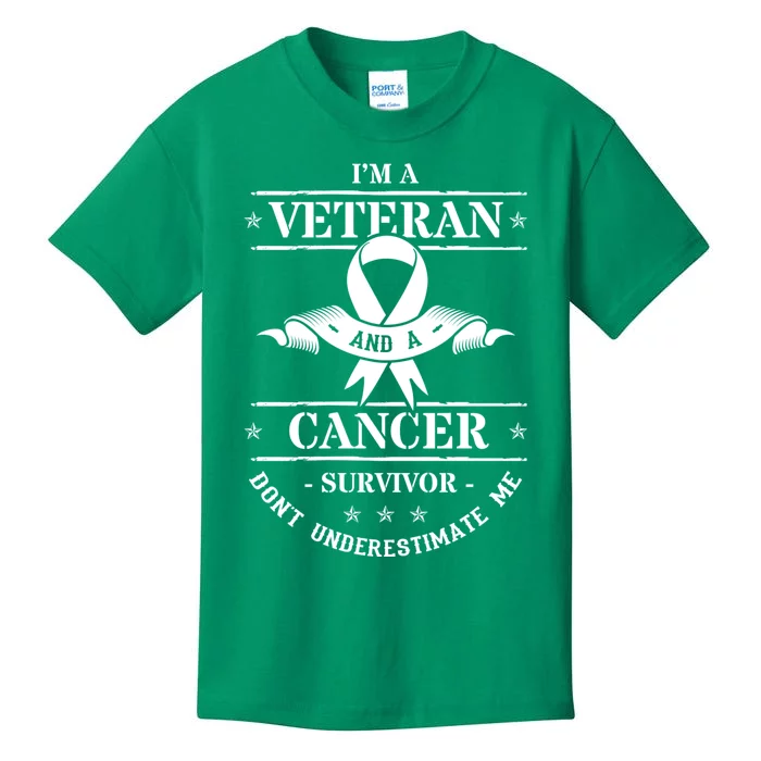 Cancer Survivor Veteran Chemotherapy Warrior Kids T-Shirt