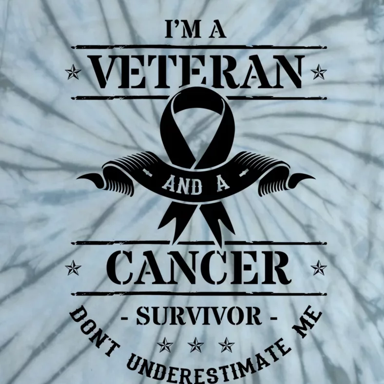 Cancer Survivor Veteran Chemotherapy Warrior Tie-Dye T-Shirt