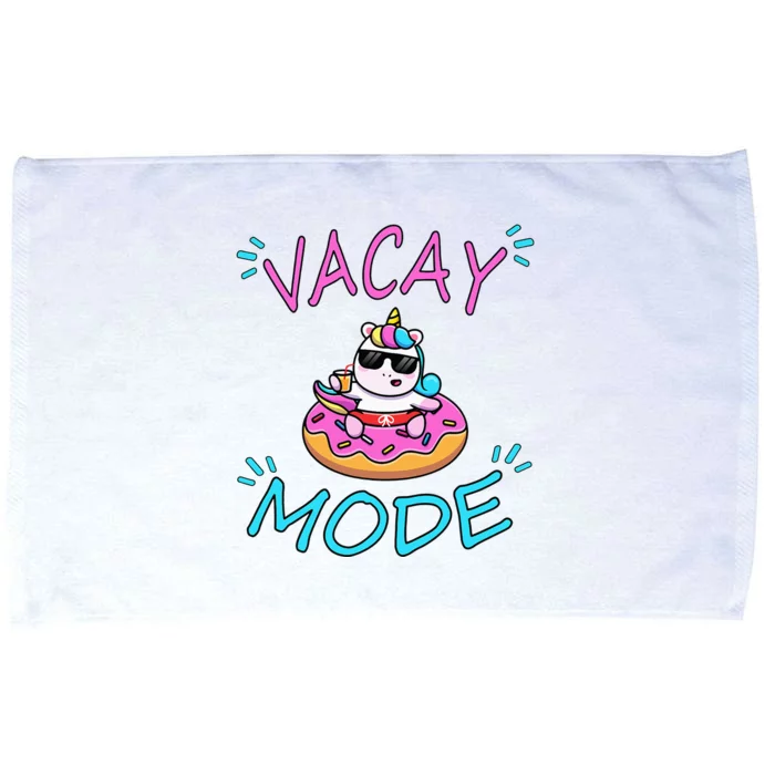 Cute Summer Vacay Mode Beach Mode Unicorn Cruise Microfiber Hand Towel