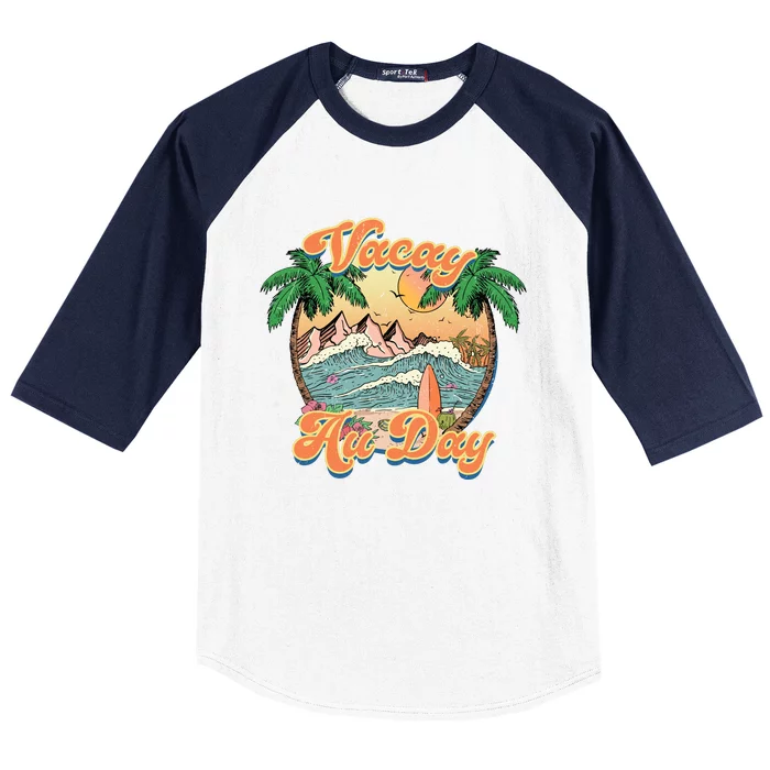 Cool Summer Vacation Baseball Sleeve Shirt