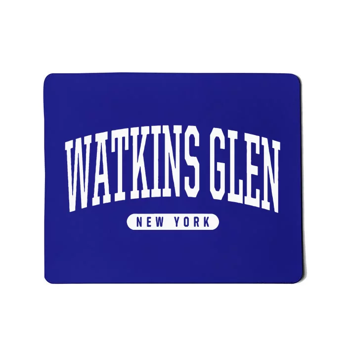 College Style Watkins Glen New York Souvenir Gift Mousepad