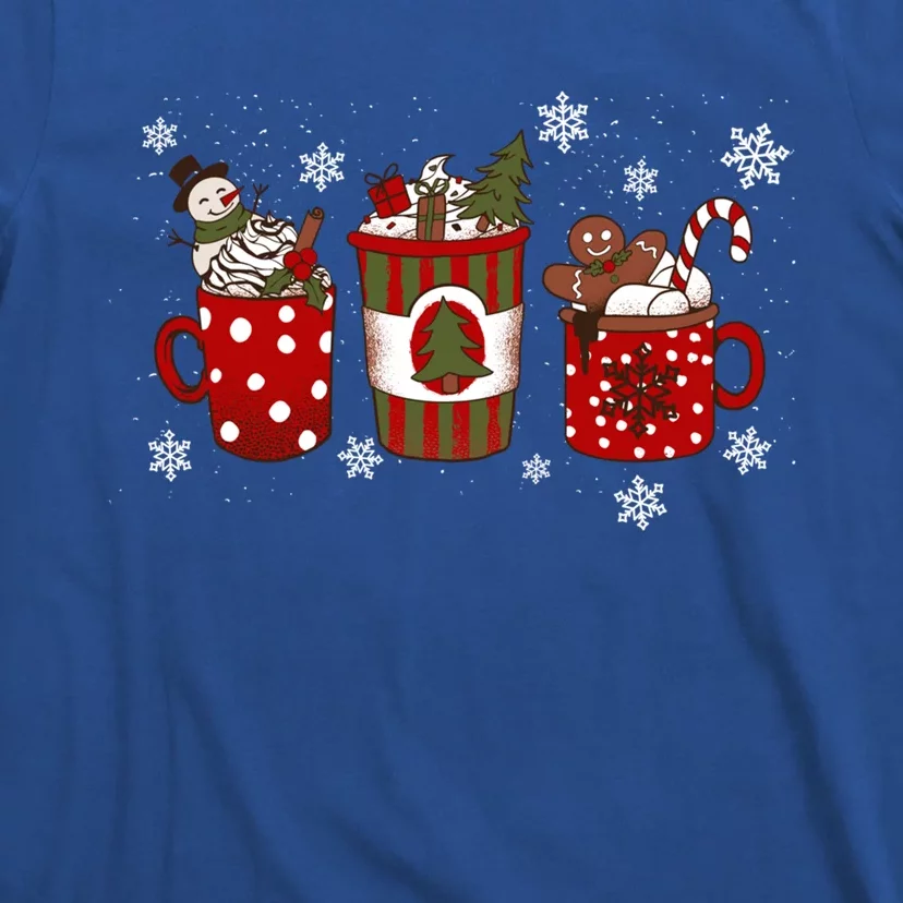 Cozy Snowy Winter Coffee Christmas Funny Gift For Coffee Lovers Cute Gift T-Shirt