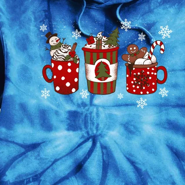 Cozy Snowy Winter Coffee Christmas Funny Gift For Coffee Lovers Cute Gift Tie Dye Hoodie