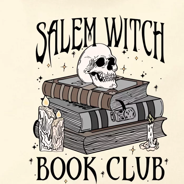 Cool Salem Witch Book Club Book Lovers Spooky Halloween Cool Gift Zip Tote Bag