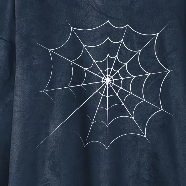 Cobweb Spider Web Spooky Halloween Trick Or Treating Hooded Wearable Blanket