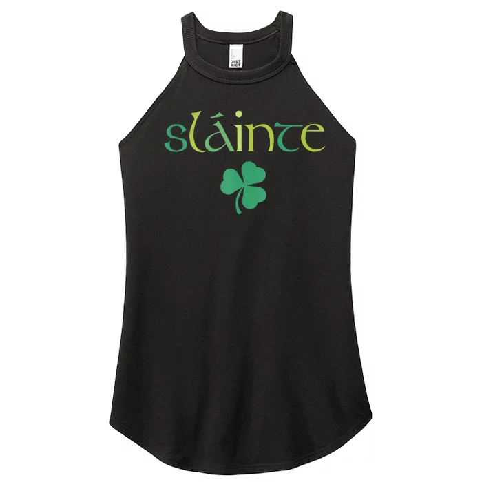 Cute Slainte Women Irish St Patricks Day Lucky Women’s Perfect Tri Rocker Tank