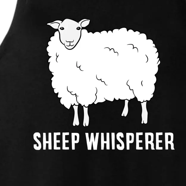 Cute Sheep Whisperer Farmer Sheep Farmer Love Sheep Ladies Tri-Blend Wicking Tank