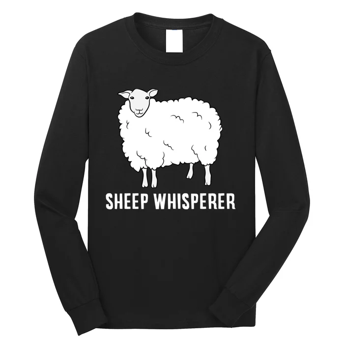 Cute Sheep Whisperer Farmer Sheep Farmer Love Sheep Long Sleeve Shirt