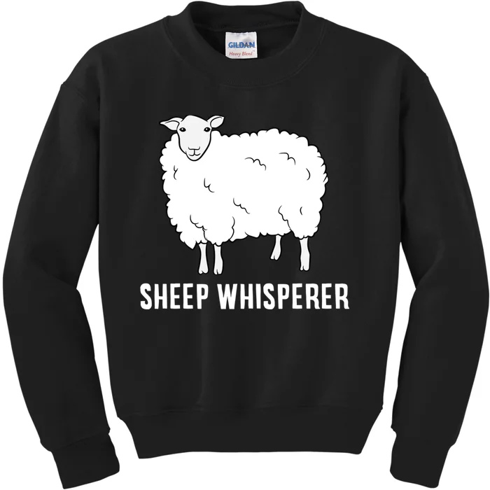 Cute Sheep Whisperer Farmer Sheep Farmer Love Sheep Kids Sweatshirt