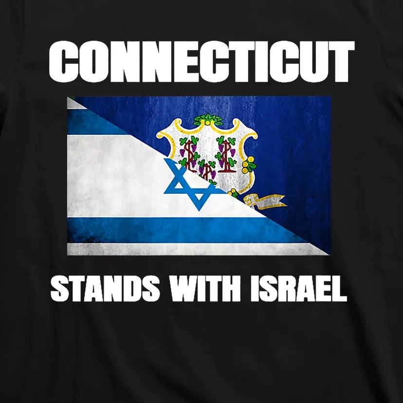 Connecticut Stands With Israel Connecticut Israel Flag T-Shirt