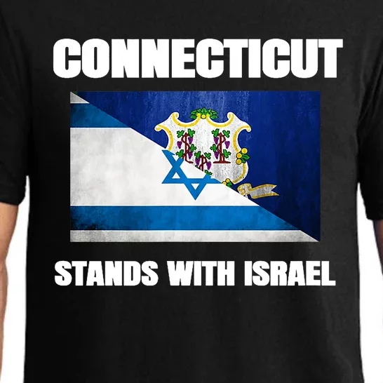 Connecticut Stands With Israel Connecticut Israel Flag Pajama Set