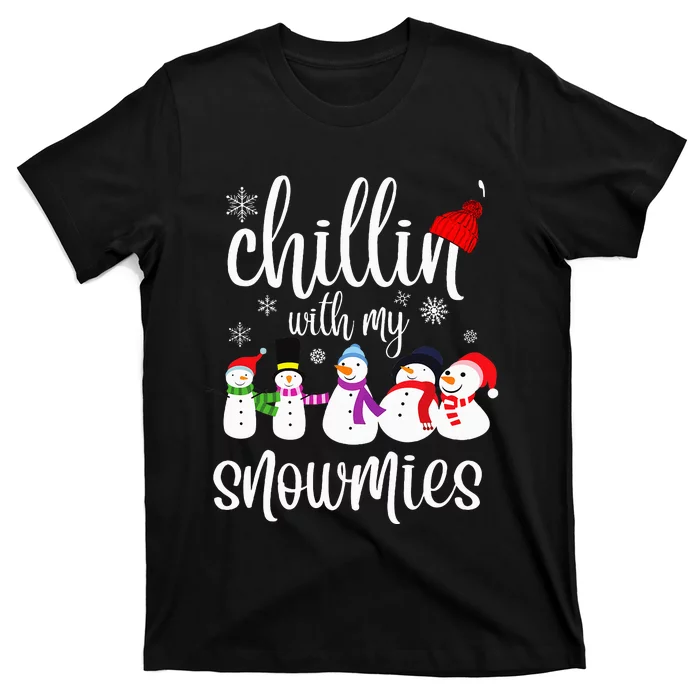 Cozy Snowman Winter Pajama Set T-Shirt