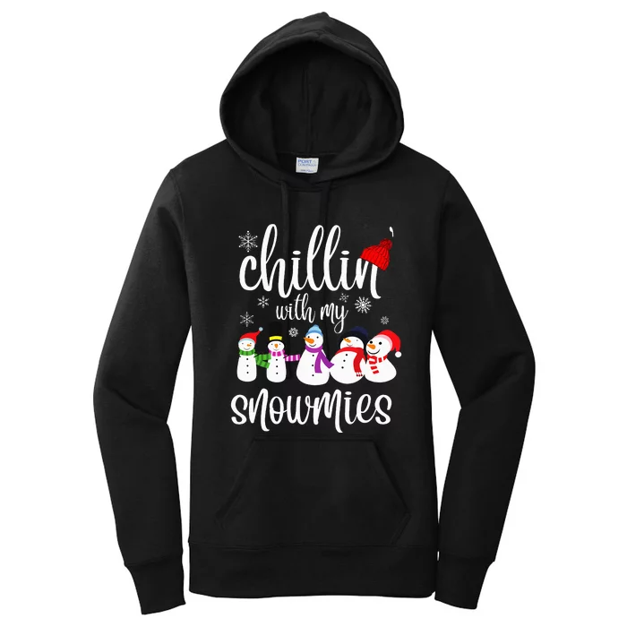 Cozy Snowman Winter Pajama Set Women's Pullover Hoodie