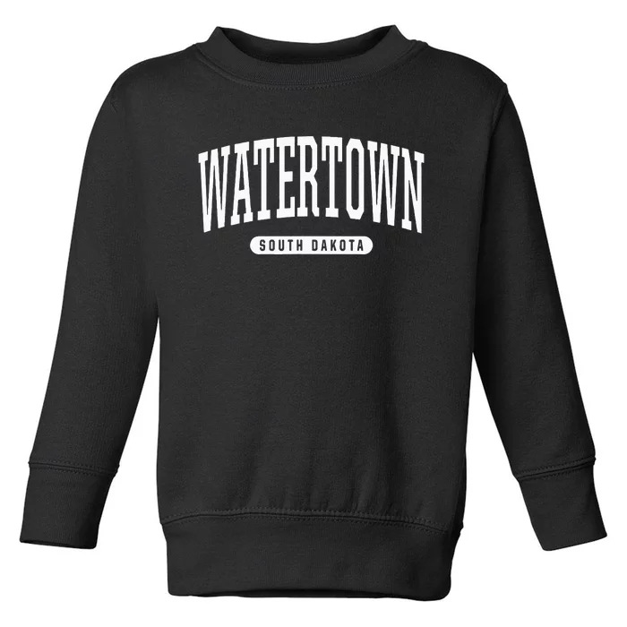 College Style Watertown South Dakota Souvenir Gift Toddler Sweatshirt