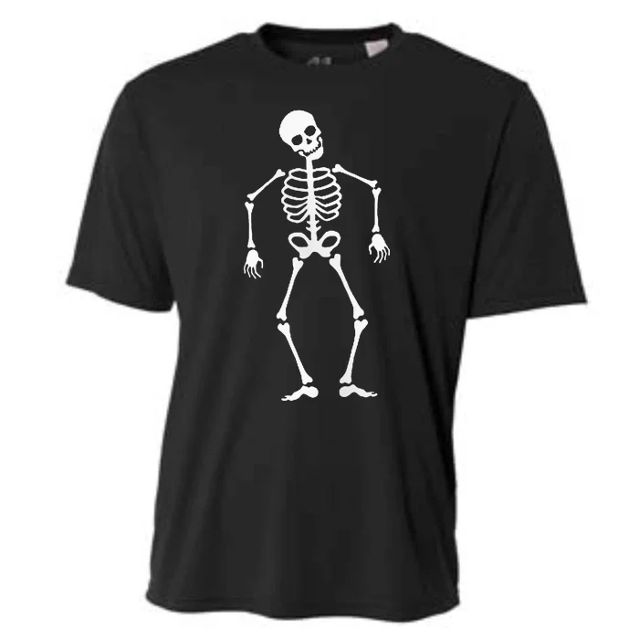 Cute Skeleton With Newfoundland Dogs Cooling Performance Crew T-Shirt