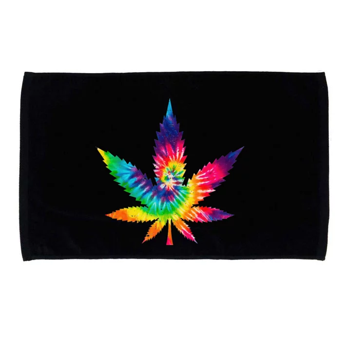 Cannabis Smoke Weed Tie Dye Hippie 420 Marijuana Stoner Tank Top Microfiber Hand Towel