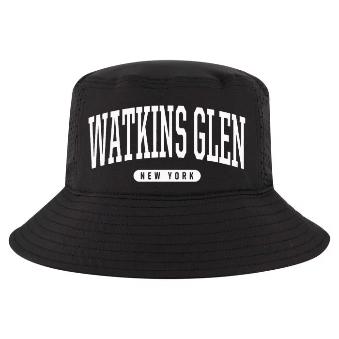 College Style Watkins Glen New York Souvenir Gift Cool Comfort Performance Bucket Hat