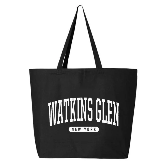 College Style Watkins Glen New York Souvenir Gift 25L Jumbo Tote