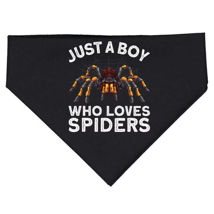 Cute Spider Web Tarantula Arachnid USA-Made Doggie Bandana