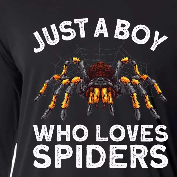 Cute Spider Web Tarantula Arachnid Cooling Performance Long Sleeve Crew