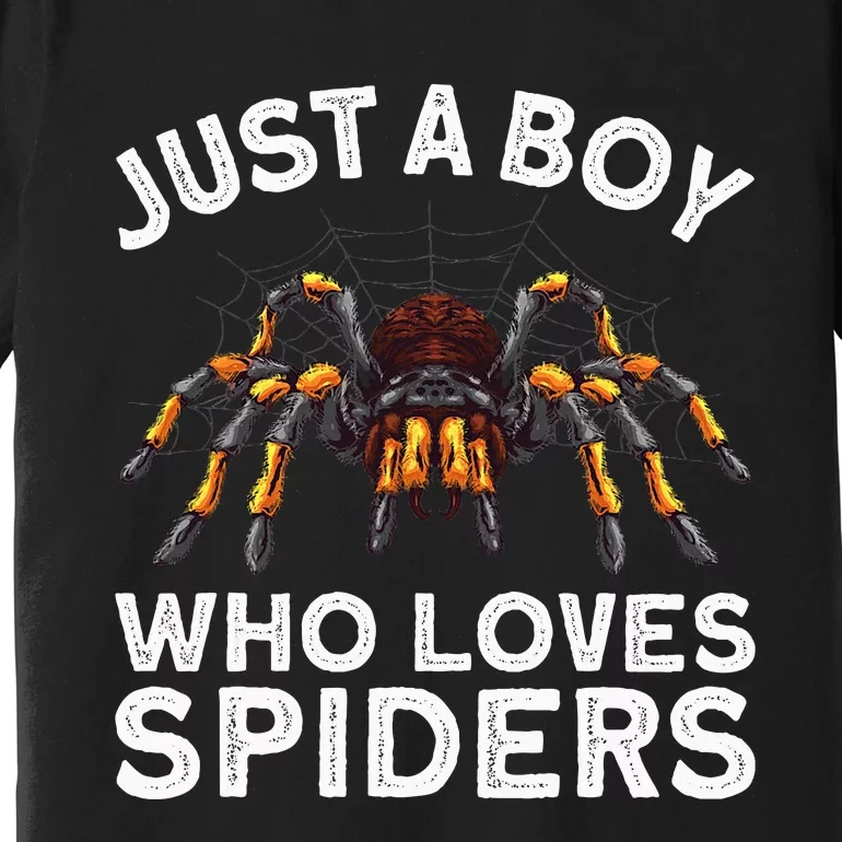 Cute Spider Web Tarantula Arachnid Premium T-Shirt