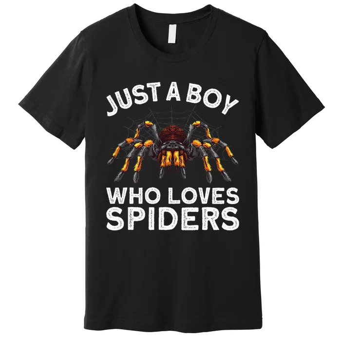 Cute Spider Web Tarantula Arachnid Premium T-Shirt