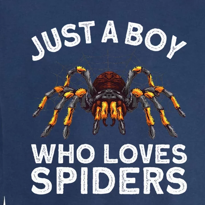 Cute Spider Web Tarantula Arachnid Garment-Dyed Sweatshirt