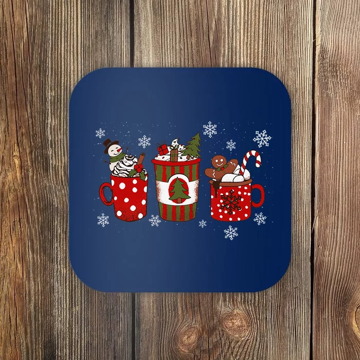 Cozy Snowy Winter Coffee Christmas Gifts For Coffee Lovers Coaster