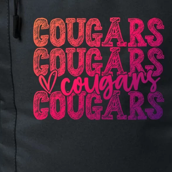 Cougars Spirit Wear Game Day School Mascot Sport Fan Team Gift Daily Commute Backpack