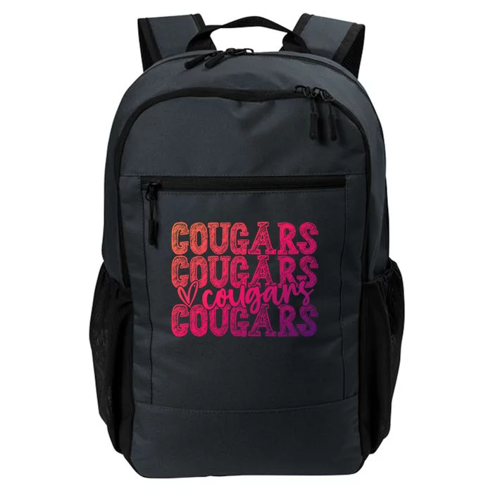 Cougars Spirit Wear Game Day School Mascot Sport Fan Team Gift Daily Commute Backpack