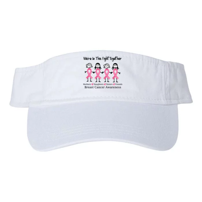 Cancer Support We're In This Fight Together Gift Valucap Bio-Washed Visor