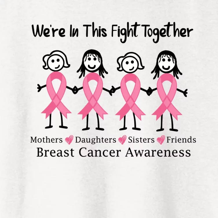 Cancer Support We're In This Fight Together Gift Women's Crop Top Tee